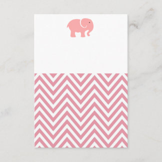 Invitation de baby shower d'éléphant de fille