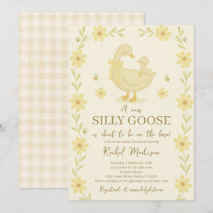 Invitation de Baby shower d'oie