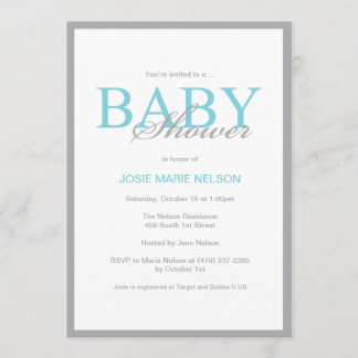 Invitation "de baby shower élégant"