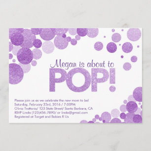 Invitation de baby shower elle est sur le point de