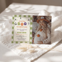 Invitation de Baby Shower en photo colorée Hallowe