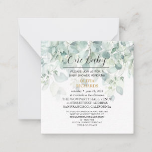 Invitation de Baby Shower Florale