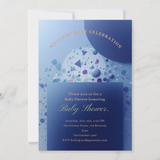 Invitation de baby shower florale vintage – Classi