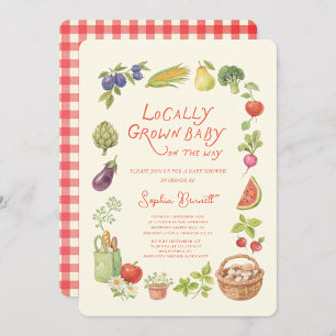 Invitation de Baby Shower Marché Local de Naissanc