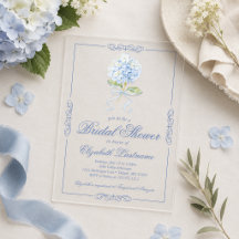 Invitation de Baby Shower Mariage en Acrylique Hyd