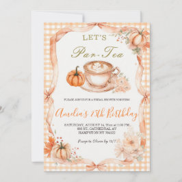 Invitation de Baby Shower Mariée Let's Par-Tea | P