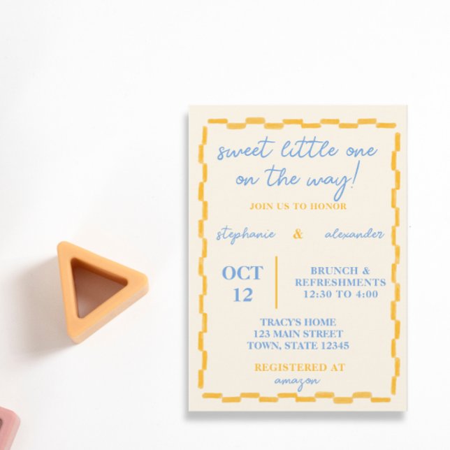 Invitation de Baby shower mignonne et tendance (Créateur téléchargé)