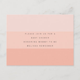 Invitation de baby shower moderne et éditable avec
