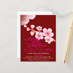 Invitation de baby shower modifiable Un Petit Fleu