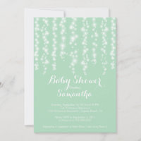 Invitation de Baby shower neutre à étincelle moder