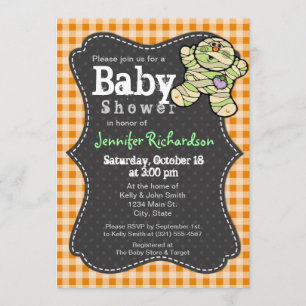 Invitation de Baby shower neutre sur le thème de l