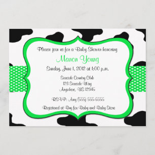 Invitation de baby shower ou d'anniversaire de