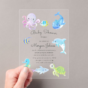 Invitation de Baby Shower Par Courrier "Mignon Sou