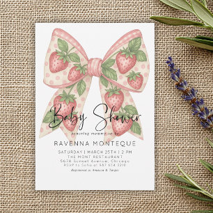 Invitation de baby shower personnalisée avec un nœ