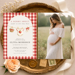 Invitation de Baby Shower Photo avec Linge à Linge
