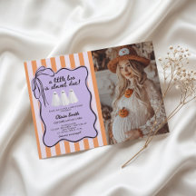 Invitation de Baby Shower Photo de Petit Fantôme B