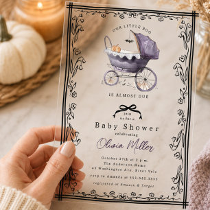 Invitation de Baby Shower pour Bébé au Berceau Fan