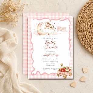 Invitation de Baby Shower pour Petite Cowgirl Rose