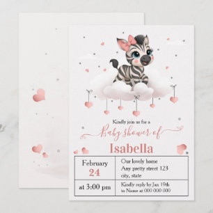 Invitation de baby shower pour un adorable petit z