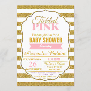 Invitation de baby shower pour une fille
