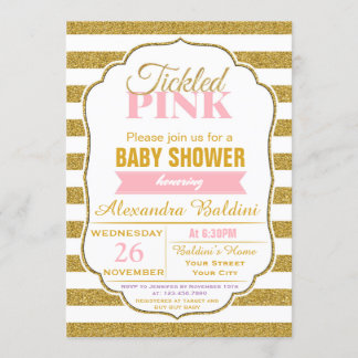 Invitation de baby shower pour une fille