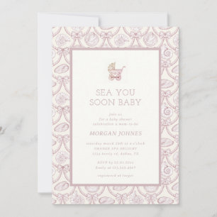 Invitation de Baby Shower Préparé Couquette Côté M