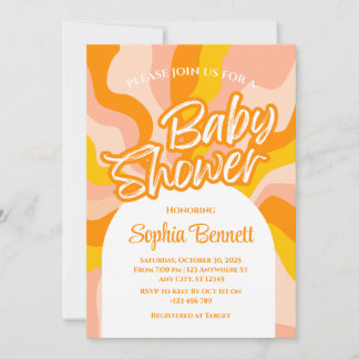 Invitation de Baby shower rétroactif personnalisée