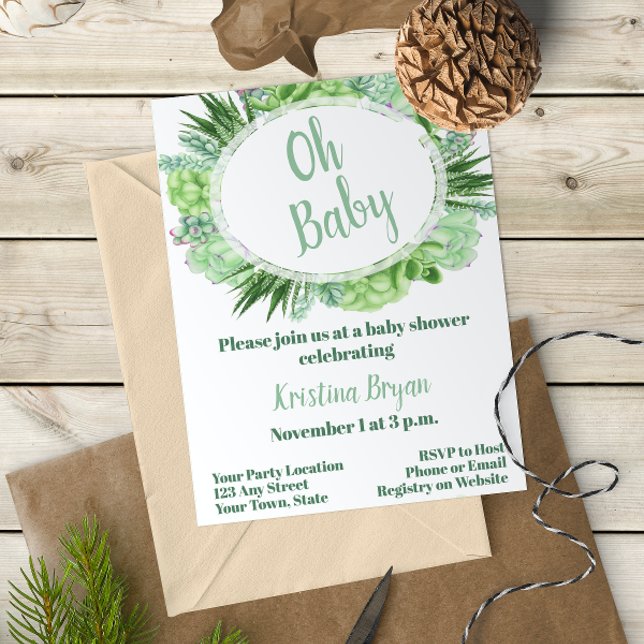 Invitation de Baby shower réussie (Créateur téléchargé)