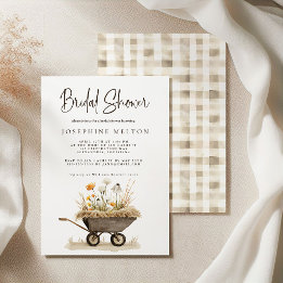 Invitation de Baby Shower Rustique de Ferme de Pou