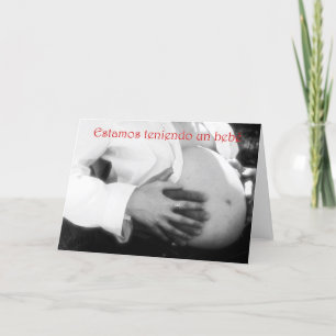 Invitation de baby shower s'attendant à un