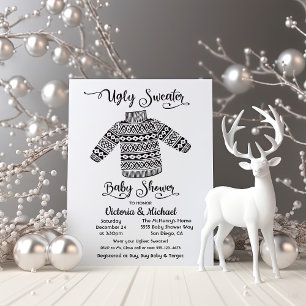 Invitation de Baby shower scandinave laide