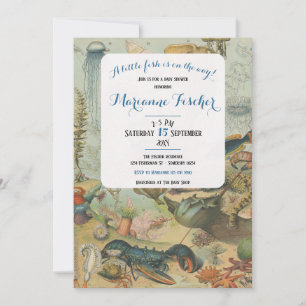 Invitation de Baby Shower Sous la Mer Côtière