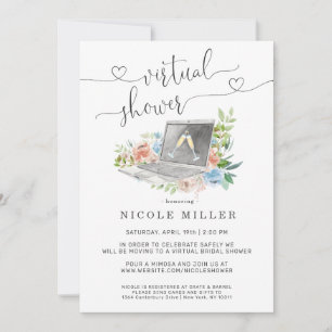 Invitation de baby shower virtuel Ordinateur por