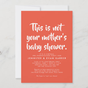 Invitation de baby shower virtuel Witty dans le co