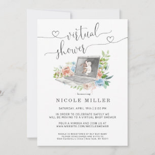 Invitation de baby shower virtuelle Ordinateur p
