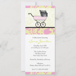 Invitation de Baby showers - Transport de bébés
