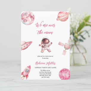 INVITATION DE BABYSHOWE ESPACE ROSE