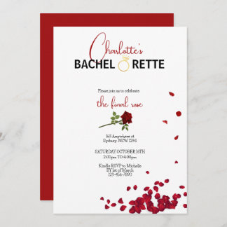 Invitation de Bachelorette de la Rose finale