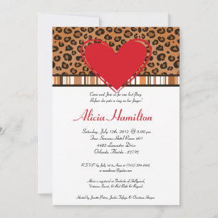 Invitation de bachelorette Poster de animal 5x7