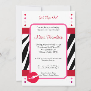 Invitation de bachelorette Poster de animal 5x7