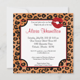 Invitation de bachelorette Poster de animal 5x7