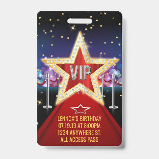 Invitation de badge d'anniversaire de passeport VI