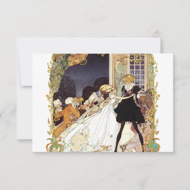 Invitation de Bal de Costume/Mariage du 18e Siècle (Devant)