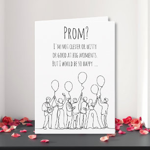 Invitation de bal de promo romantique   Promposal
