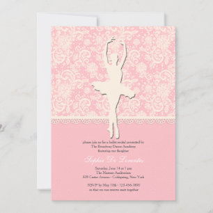 Invitation de ballet sur ses pointes