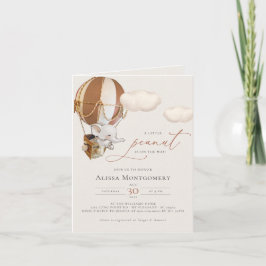 Invitation de ballon éléphant à air chaud