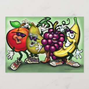 Invitation de bande de fruit