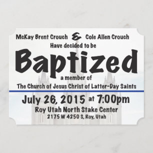 Invitation de baptême