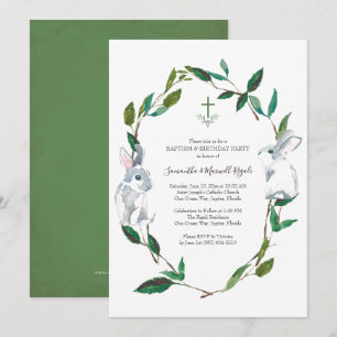 Invitation de baptême et d'anniversaire