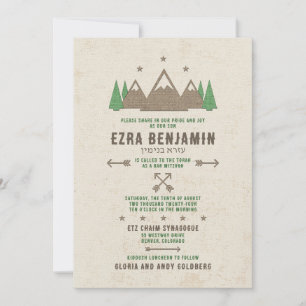 Invitation de Bar Mitzvah sous toile de tente de c